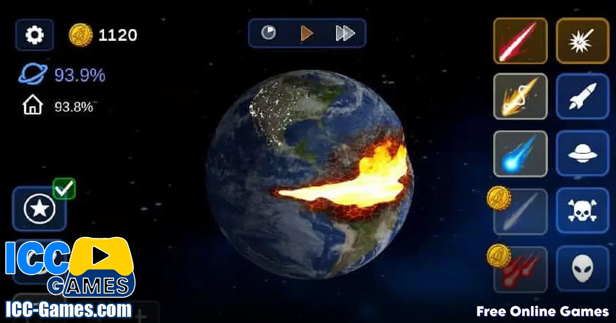 Planet Destruction Game